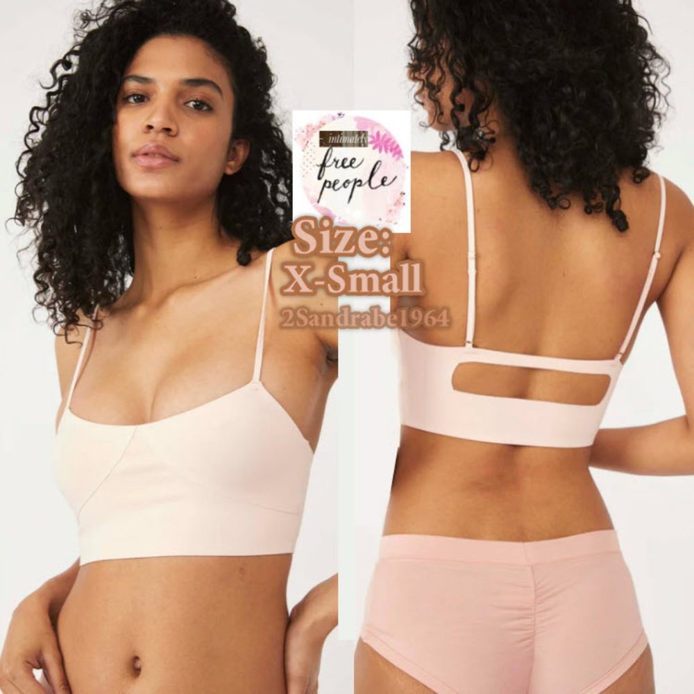 NWT - Free People Intimately FP Brinley Longline Bralette, Color: Crushed